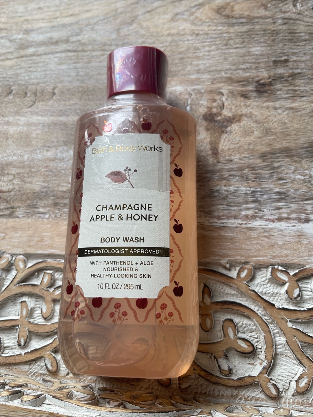 Bath & Body Works Champagne Apple & Honey Body Wash - Pink and Gold Accents